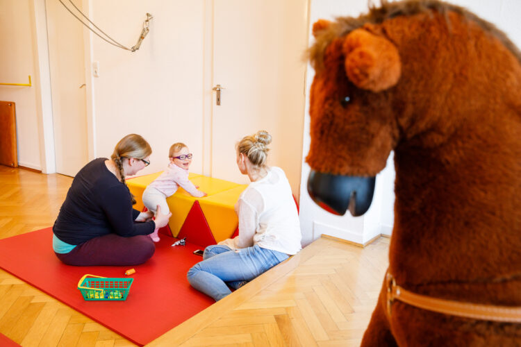 Kinder im Spielraum der Villa Mobile